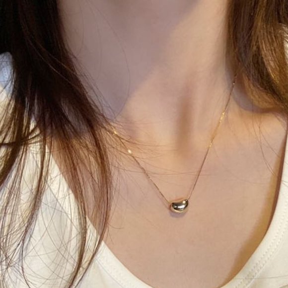 💙Golden/Silver Lucky Bean Necklaces - Picture 7 of 15